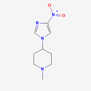 molecular formula C9H14N4O2 B13842709 1-Methyl-4-(4-nitroimidazol-1-yl)piperidine 