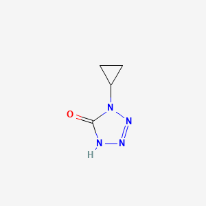 molecular formula C4H6N4O B1384271 1-环丙基-1,4-二氢-四唑-5-酮 CAS No. 69049-02-1