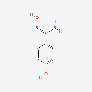 molecular formula C7H8N2O2 B1384273 N',4-dihydroxybenzenecarboximidamide CAS No. 49787-00-0