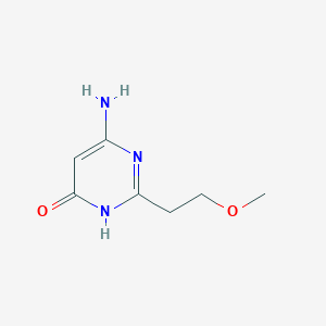 molecular formula C7H11N3O2 B1384274 6-amino-2-(2-methoxyethyl)pyrimidin-4(3H)-one CAS No. 1247540-48-2