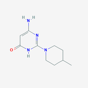 molecular formula C10H16N4O B1384277 6-amino-2-(4-methylpiperidin-1-yl)pyrimidin-4(3H)-one CAS No. 1020243-94-0
