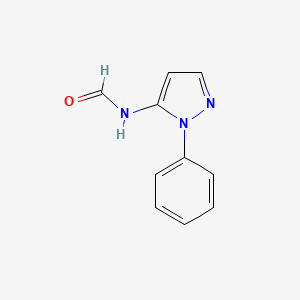 molecular formula C10H9N3O B13842783 N-(2-phenylpyrazol-3-yl)formamide 