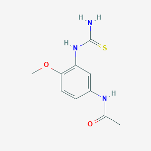 molecular formula C10H13N3O2S B13842790 N-(4-Methoxy-3-thioureido-phenyl)-acetamide 