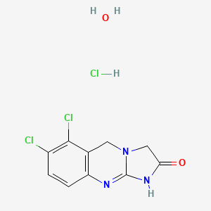 molecular formula C10H10Cl3N3O2 B1384281 Anagrelide Hydrochloride Hydrate CAS No. 823178-43-4