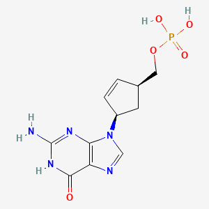 molecular formula C11H14N5O5P B1384285 (-)-Carbovir 5'-monophosphate CAS No. 129895-88-1
