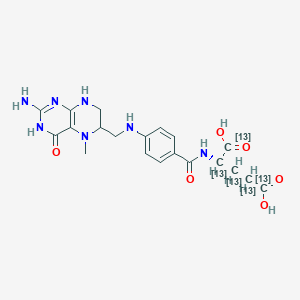 molecular formula C20H25N7O6 B13842878 5-Methyltetrahydrofolate-13C5 