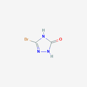 molecular formula C2H2BrN3O B1384288 3-bromo-1H-1,2,4-triazol-5-ol CAS No. 15777-64-7