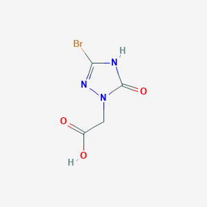 (3-bromo-5-hydroxy-1H-1,2,4-triazol-1-yl)acetic acid