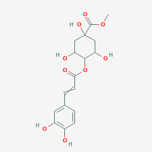 molecular formula C17H20O9 B13842920 Methyl 4-[3-(3,4-dihydroxyphenyl)prop-2-enoyloxy]-1,3,5-trihydroxycyclohexane-1-carboxylate 