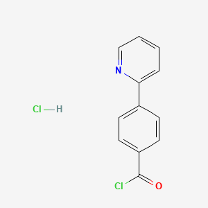 molecular formula C12H9Cl2NO B13842931 4-(2-Pyridinyl)benzoyl Chloride Hydrochloride 