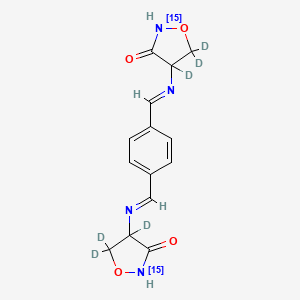 molecular formula C14H14N4O4 B13842997 Terizidone-13N2,d6 