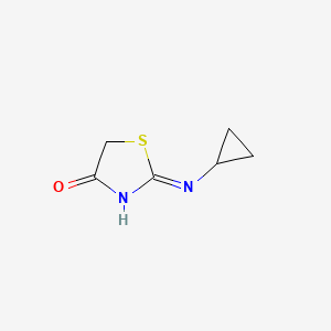 2-(Cyclopropylamino)-4,5-dihydro-1,3-thiazol-4-one