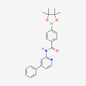 molecular formula C24H25BN2O3 B13843103 N-(4-phenylpyridin-2-yl)-4-(4,4,5,5-tetramethyl-1,3,2-dioxaborolan-2-yl)benzamide 