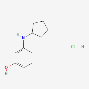 molecular formula C11H16ClNO B13843131 3-(Cyclopentylamino)phenol Hydrochloride 