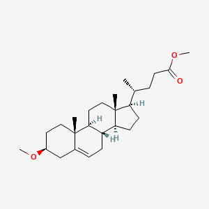 molecular formula C26H42O3 B13843144 methyl (4R)-4-[(3S,8S,9S,10R,13R,14S,17R)-3-methoxy-10,13-dimethyl-2,3,4,7,8,9,11,12,14,15,16,17-dodecahydro-1H-cyclopenta[a]phenanthren-17-yl]pentanoate 
