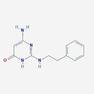 6-amino-2-[(2-phenylethyl)amino]pyrimidin-4(3H)-one