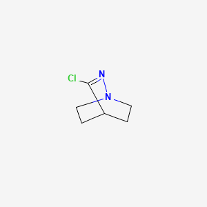 molecular formula C6H9ClN2 B13843280 3-Chloro-1,2-diazabicyclo[2.2.2]oct-2-ene 