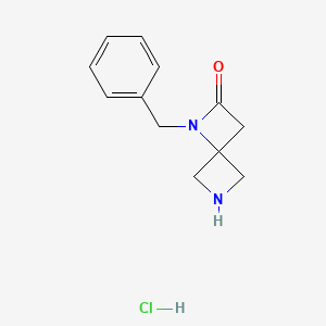 1-Benzyl-1,6-diazaspiro[3.3]heptan-2-one hydrochloride