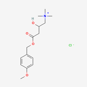 molecular formula C15H24ClNO4 B13843342 [2-Hydroxy-4-[(4-methoxyphenyl)methoxy]-4-oxobutyl]-trimethylazanium;chloride 
