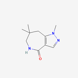 1,7,7-trimethyl-1H,4H,5H,6H,7H,8H-pyrazolo[4,3-c]azepin-4-one