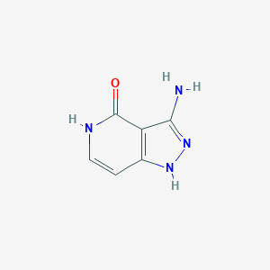 molecular formula C6H6N4O B1384337 3-Amino-1H-pyrazolo[4,3-c]pyridin-4(5H)-one CAS No. 900863-27-6