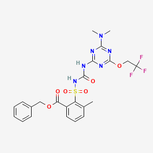 molecular formula C23H23F3N6O6S B13843469 Benzyl Triflusulfuron 