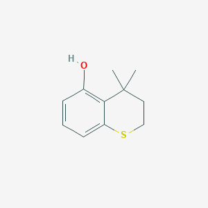 molecular formula C11H14OS B13843481 4,4-Dimethylthiochroman-5-ol 