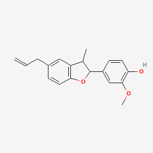 molecular formula C19H20O3 B13843494 4-(5-allyl-3-methyl-2,3-dihydrobenzofuran-2-yl)-2-Methoxyphenol 