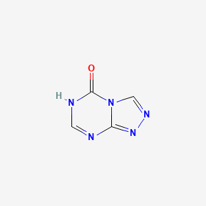 molecular formula C4H3N5O B1384352 [1,2,4]Triazolo[4,3-A][1,3,5]triazin-5-OL CAS No. 1427501-70-9