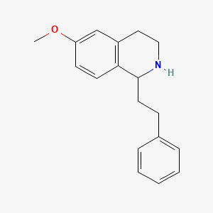 molecular formula C18H21NO B13843542 6-Methoxy-1-(2-phenylethyl)-1,2,3,4-tetrahydroisoquinoline 
