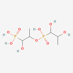 molecular formula C6H16O9P2 B13843551 (1-Hydroxy-2-(1,2-dihydroxypropyl)phosphonyl)propylphosphonic Acid 