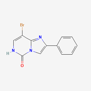 molecular formula C12H8BrN3O B1384358 8-Bromo-2-phenylimidazo[1,2-C]pyrimidin-5(6H)-one CAS No. 1447607-49-9