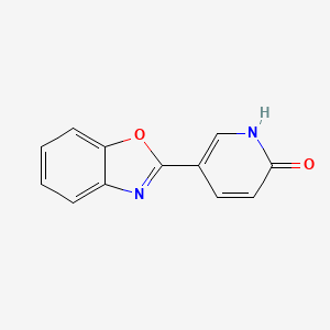 molecular formula C12H8N2O2 B1384359 5-(1,3-Benzoxazol-2-yl)-2-pyridinol CAS No. 54627-93-9