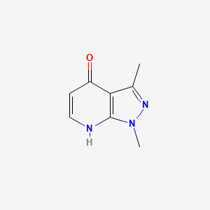 molecular formula C8H9N3O B1384361 1,3-dimethyl-1H-pyrazolo[3,4-b]pyridin-4-ol CAS No. 1057670-30-0