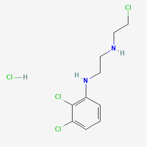 molecular formula C10H14Cl4N2 B13843626 N1-(2-Chloroethyl)-N2-(2,3-dichlorophenyl)ethane-1,2-diamine hydrochloride 