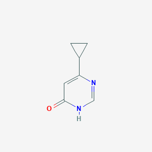 molecular formula C7H8N2O B1384365 6-Cyclopropylpyrimidin-4-ol CAS No. 7038-75-7