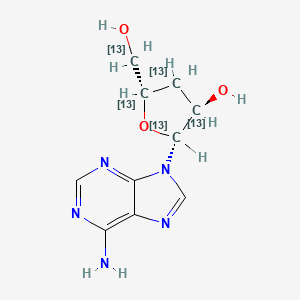 molecular formula C10H13N5O3 B13843662 Cordycepin-13C5 