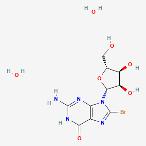 molecular formula C10H16BrN5O7 B1384367 8-Bromoguanosine hydrate CAS No. 332359-99-6
