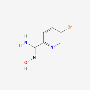 molecular formula C6H6BrN3O B1384368 2-Pyridinecarboximidamide, 5-bromo-N-hydroxy- CAS No. 380380-62-1