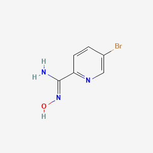 molecular formula C6H6BrN3O B1384368 5-bromo-N-hydroxypyridine-2-carboxamidine CAS No. 380380-62-1