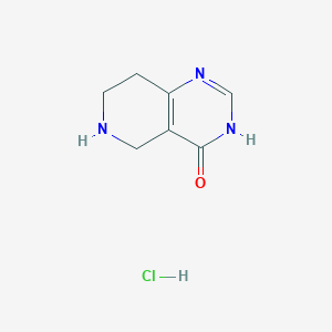molecular formula C7H10ClN3O B1384369 5,6,7,8-Tetrahydropyrido[4,3-d]pyrimidin-4(3H)-one hydrochloride CAS No. 1187830-79-0