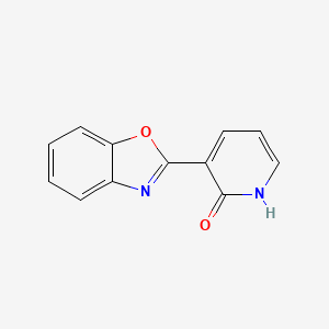 molecular formula C12H8N2O2 B1384373 3-(1,3-Benzoxazol-2-yl)-2-pyridinol CAS No. 292140-74-0
