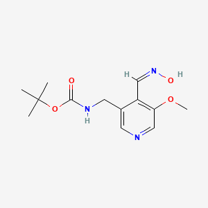 molecular formula C13H19N3O4 B1384374 tert-Butyl (4-((hydroxyimino)methyl)-5-methoxypyridin-3-yl)methylcarbamate CAS No. 1138444-27-5