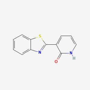 molecular formula C12H8N2OS B1384378 3-(1,3-Benzothiazol-2-yl)-2-pyridinol CAS No. 292140-76-2