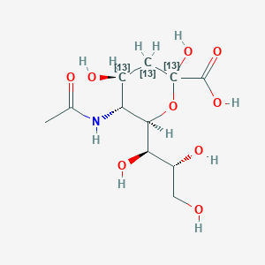 molecular formula C11H19NO9 B13843875 N-Acetyl-D-[1,2,3-13C3]neuraminic Acid 