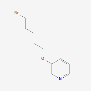 molecular formula C10H14BrNO B13843922 3-(5-Bromopentoxy)pyridine 