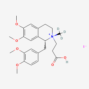 molecular formula C24H32INO6 B13843942 (R)-LaudanosineN-Carboxyethyl-d3Iodide 