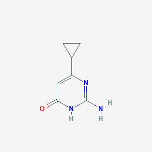 molecular formula C7H9N3O B1384399 2-Amino-6-cyclopropylpyrimidin-4-OL CAS No. 21573-08-0