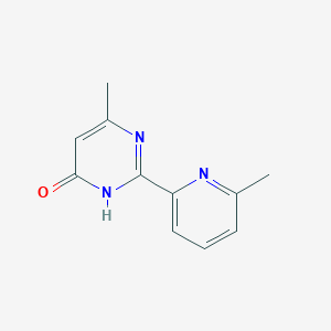 molecular formula C11H11N3O B1384400 6-Methyl-2-(6-methylpyridin-2-yl)pyrimidin-4-ol CAS No. 112451-28-2