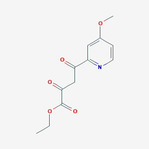 molecular formula C12H13NO5 B13844008 Ethyl 4-(4-methoxy-2-pyridyl)-2,4-dioxobutanoate 